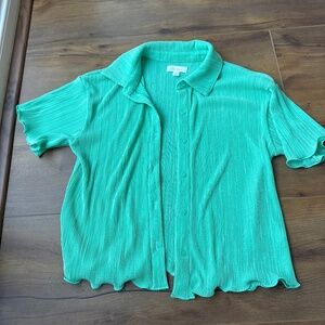 Bright green cover up set